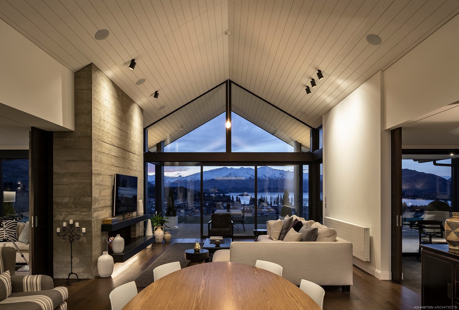 Johnston Architects 006 Residential Architects Board Marked Concrete House Plans Otago